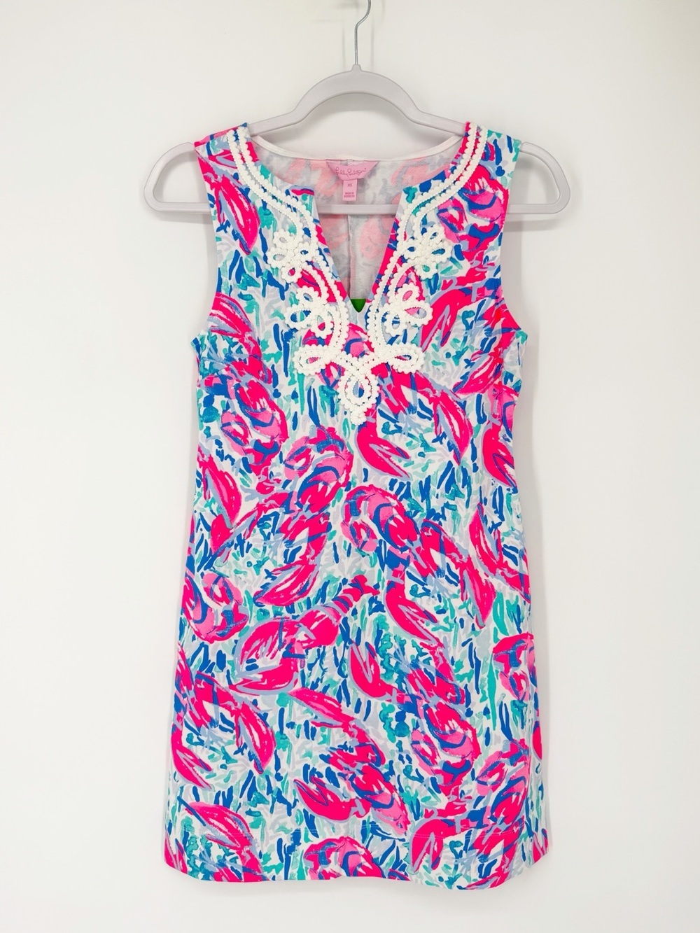 NWT Lilly Pulitzer Harper Shift in Cosmic Coral Cracked Up XSmall